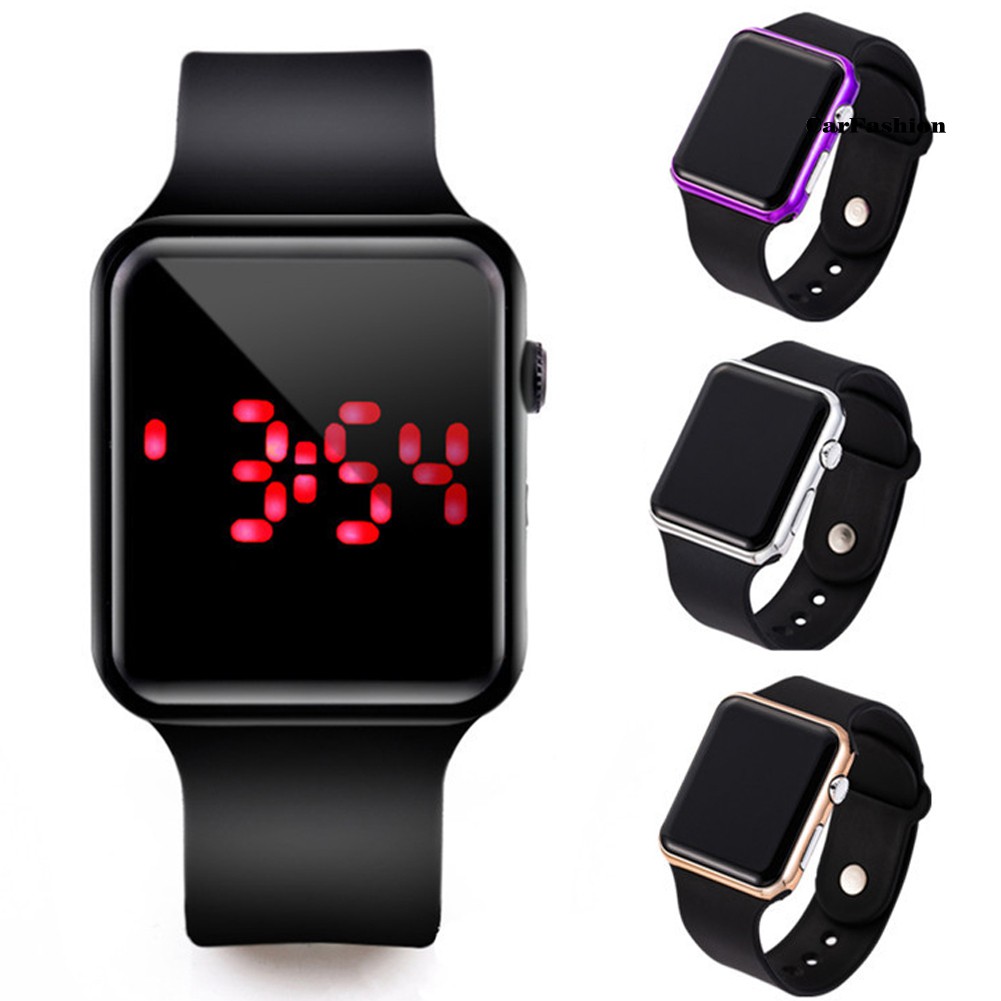 Đồng hồ đeo tay kỹ thuật số mặt hình vuông dây đeo silicon thời trang cho bé | BigBuy360 - bigbuy360.vn