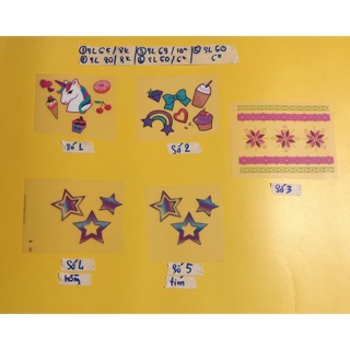 Set Sticker ủi mini độc đáo