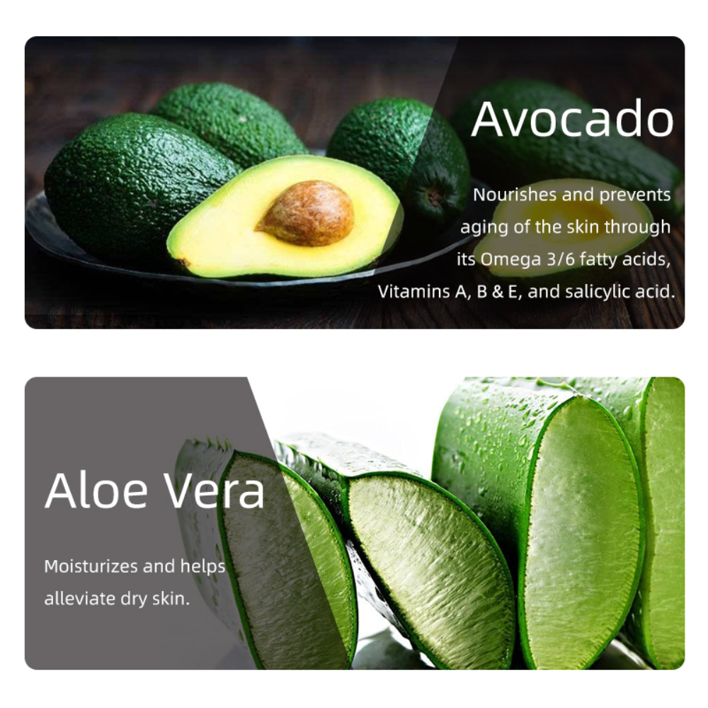 【Ready Stock】 Cleansing Moisturizing Acne-removing And Brightening Mask Smear Type Avocado Mud Mask Cleansing Mask Avocado Clay Mask 【queen2019】