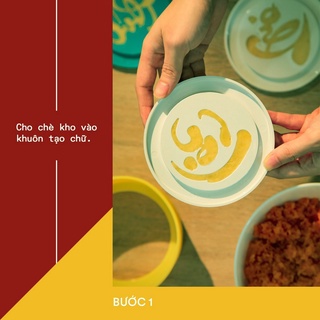 Bộ 3 Khuôn xôi, khuôn làm bánh phúc lộc thọ bằng nhựa thực phẩm cứng chịu lực an toàn vệ sinh thực phẩm