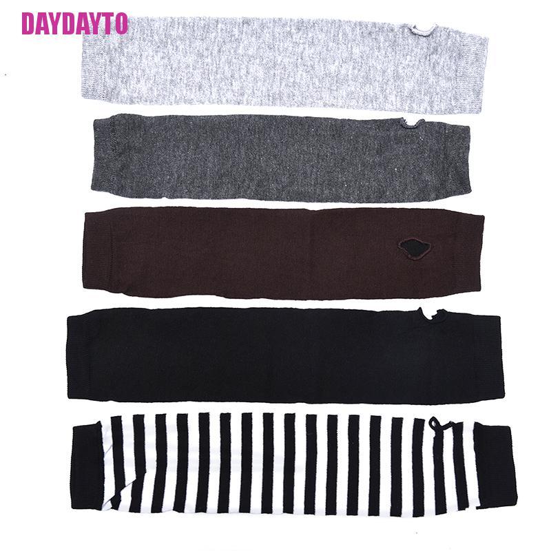 Găng Tay Dài Hở Ngón Giữ Ấm Thời Trang Cho Nữ