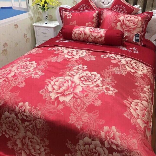 Bộ chăn ga vải gấm