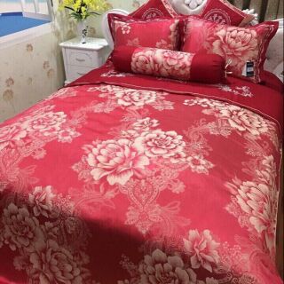 Bộ chăn ga vải gấm