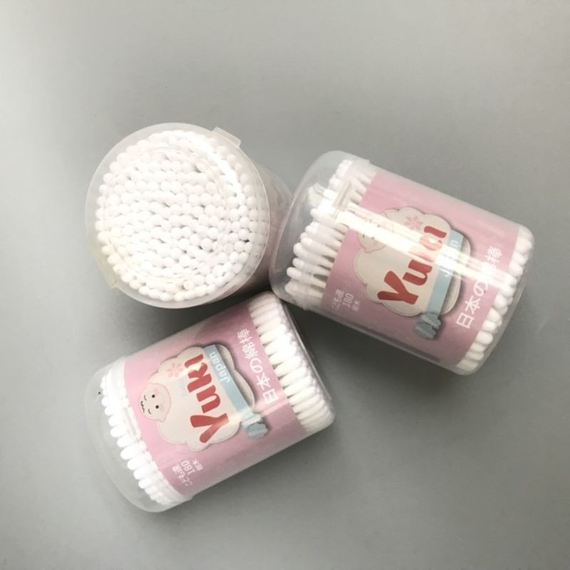 Hộp Tăm bông ngoáy tai Yuki Nhật Bản Cho Bé