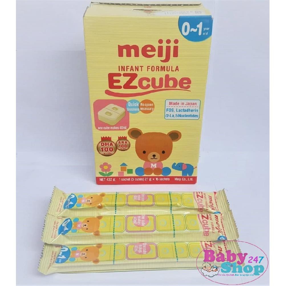 Sữa meiji số 0 dạng thanh lẻ 27g/thanh (hàng nhập khẩu)