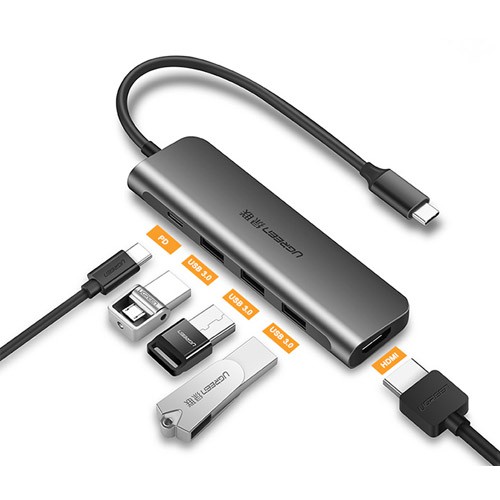 Cáp USB Type C to HDMI, USB 3.0 cao cấp chính hãng Ugreen 50209