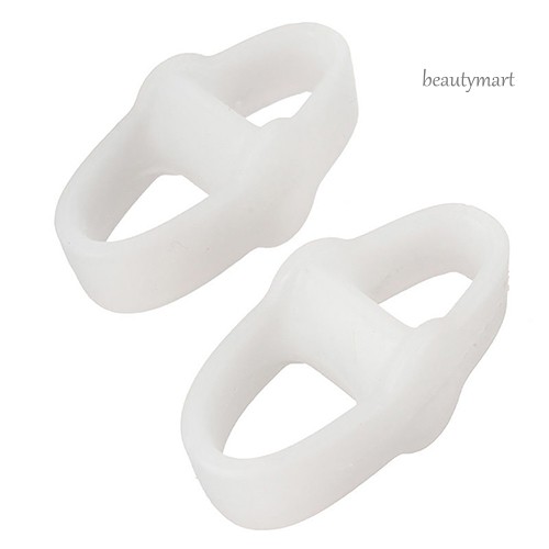 [Hàng mới về] Bộ 2 dụng cụ phân tách cố định thẳng ngón chân giảm đau bằng silicone mềm
