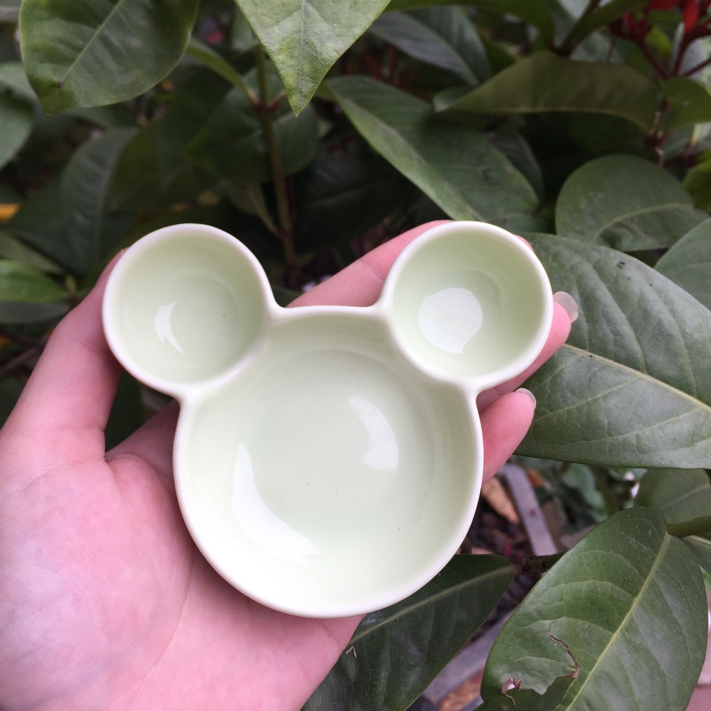 Đĩa Sứ Mickey Nhiều Màu Dĩa sứ trang trí, decor dễ thương đáng yêu S144