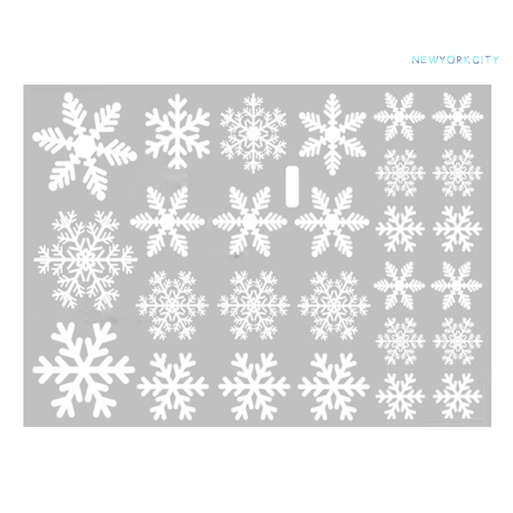 Đề Can PVC Tự Dính Chống Thấm Nước Họa Tiết Bông Tuyết Giáng Sinh Trang Trí Nhà Cửa