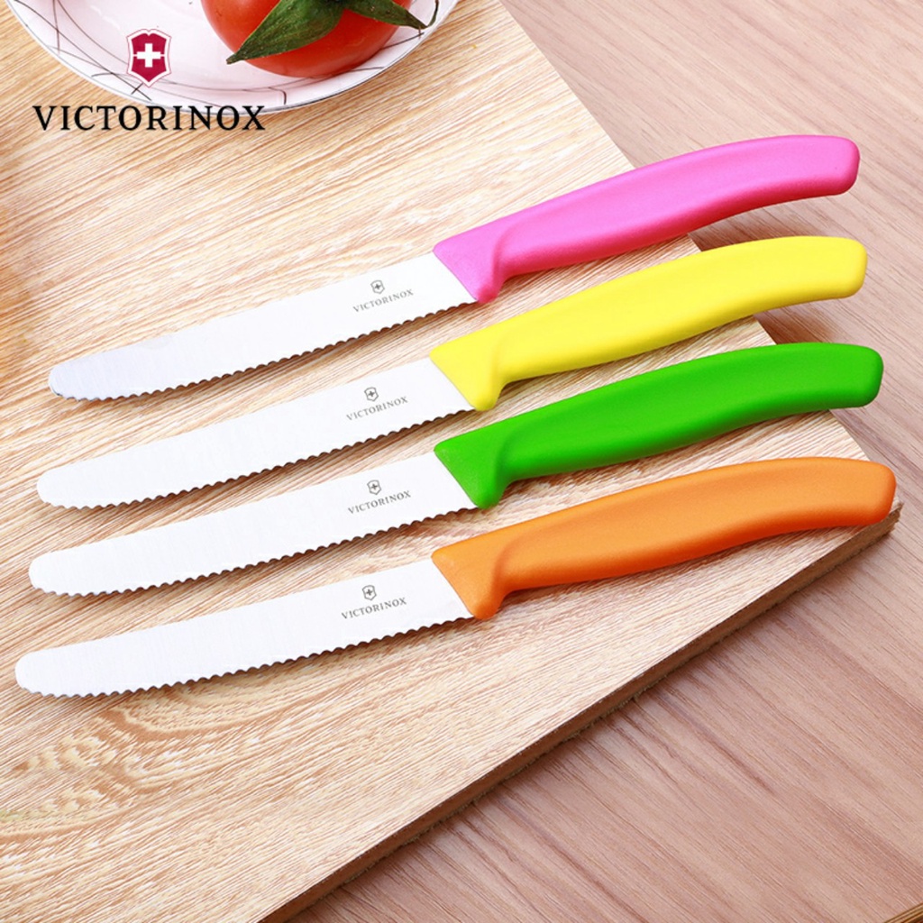 DAO BẾP VICTORINOX LƯỠI RĂNG CƯA 11 CM- ĐẦU TRÒN