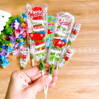 Combo 2 cây kẹo dẻo xiên que hình dưa hấu màu sắc dễ thương Hongkong que 18g