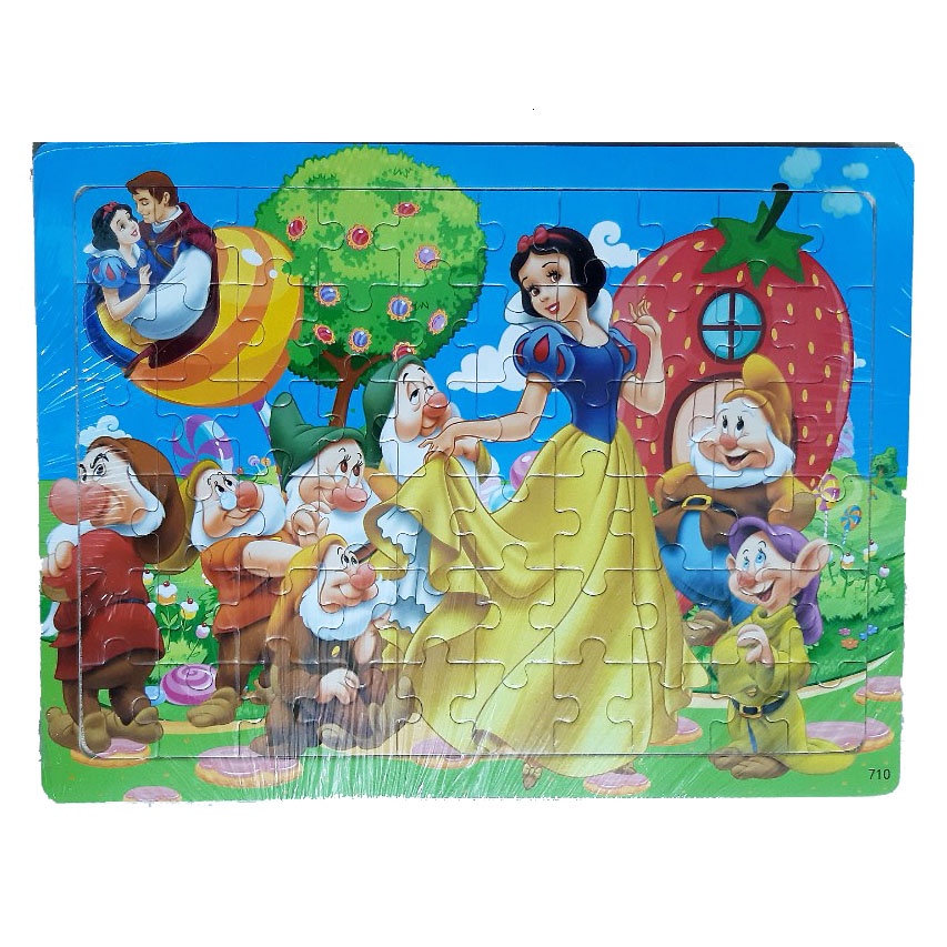 Tranh Xếp Hình 40-60-80 Mảnh Khung Gỗ Cho Bé Gái/Puzzle for kids/Đồ Chơi Xếp Hình Gỗ Cho Bé