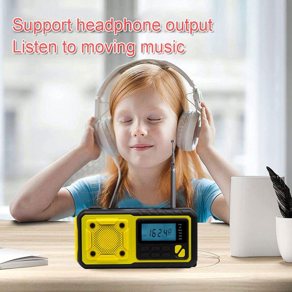 SHOUKEY Radio AM / FM / WB / SOS / NOAA Sạc USB Sử Dụng Năng Lượng Mặt Trời