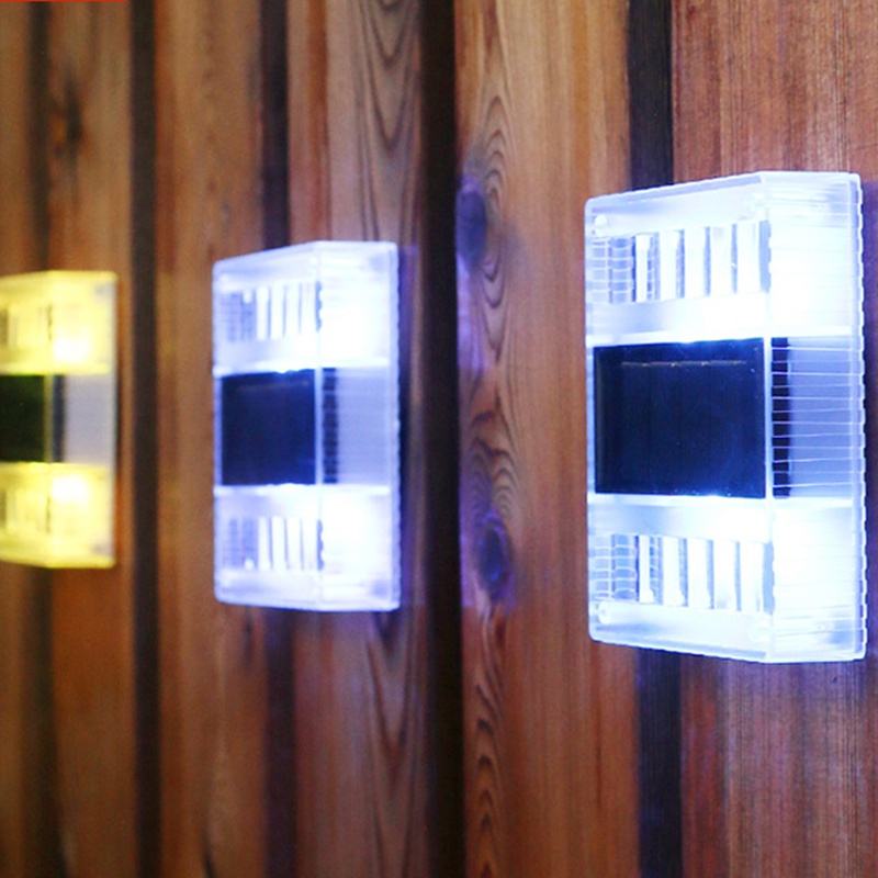 1 Đèn Led 6 Bóng Gắn Tường Năng Lượng Mặt Trời Trong Suốt Chống Nước Trang Trí Sân Vườn Và Hành Lang