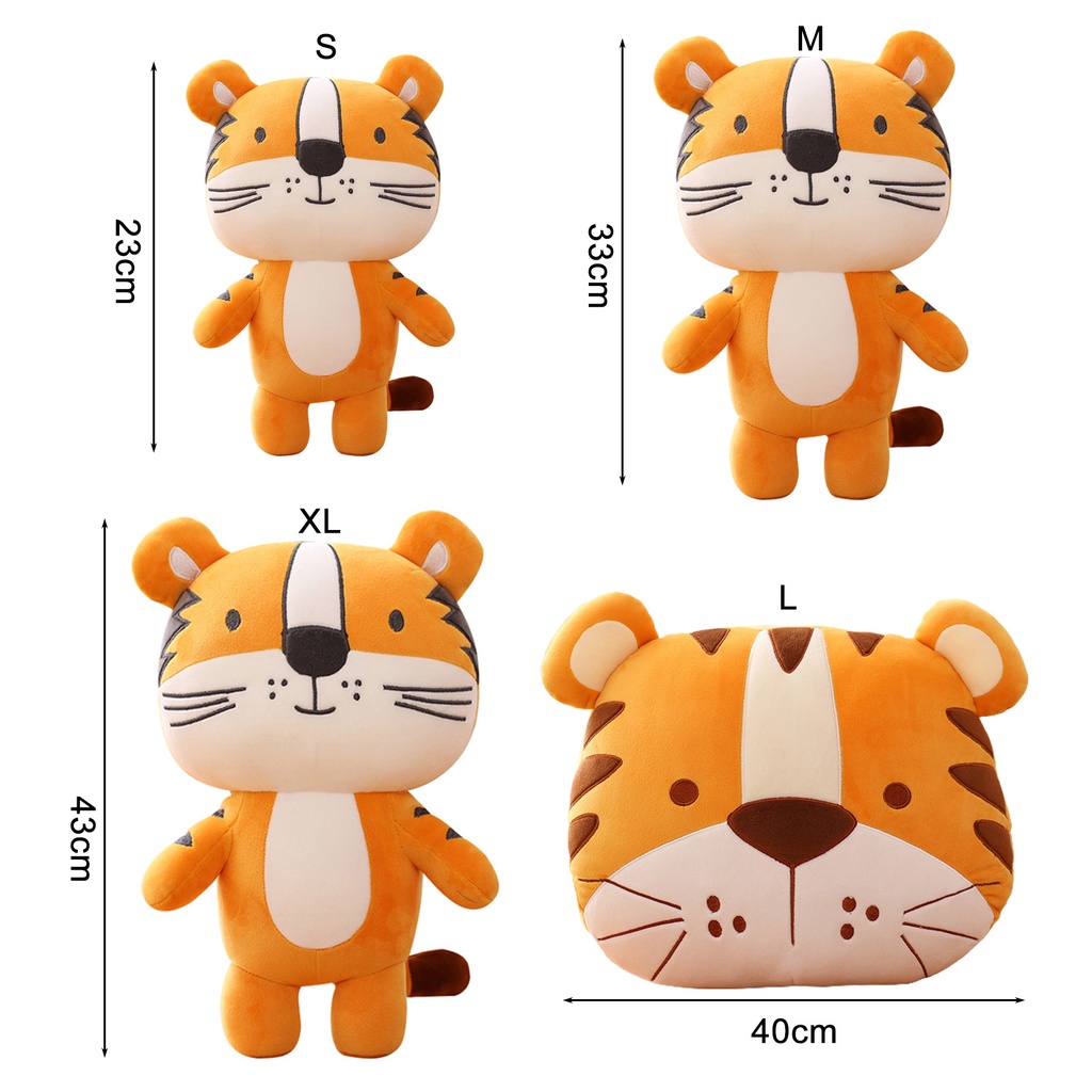 Đồ chơi nhồi bông hình con hổ dễ thương dùng trang trí