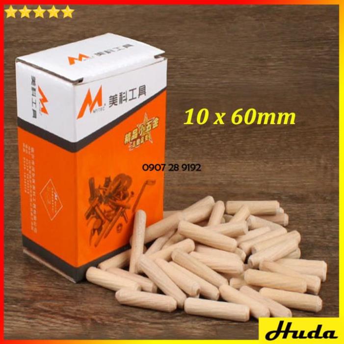 Chốt gỗ tròn Loại 1 ghép mộng phi 6mm 8mm 10mm