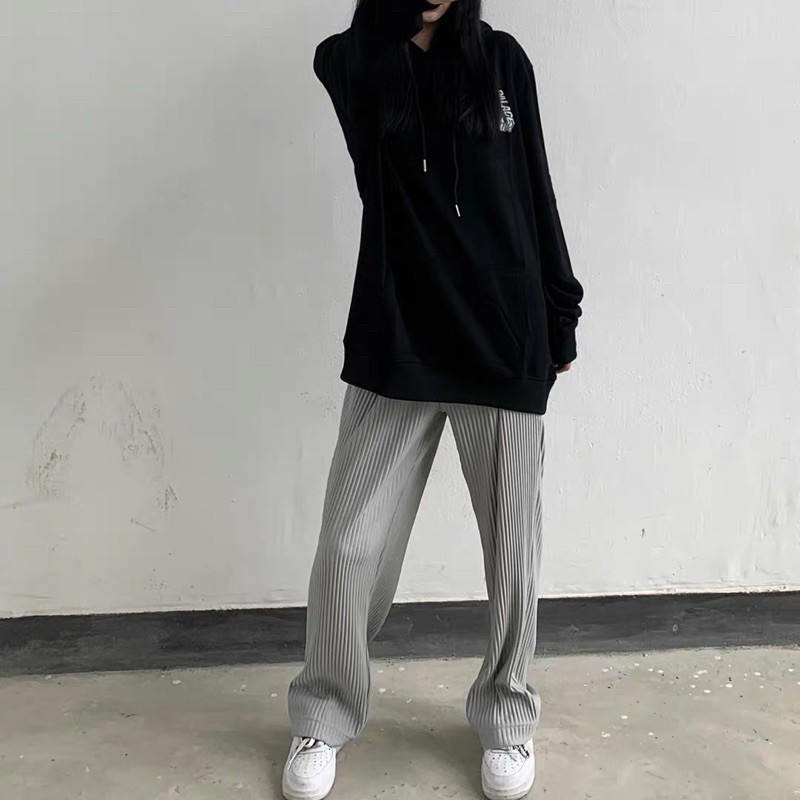 Quần xếp li unisex nam nữ cá tính thoải mái