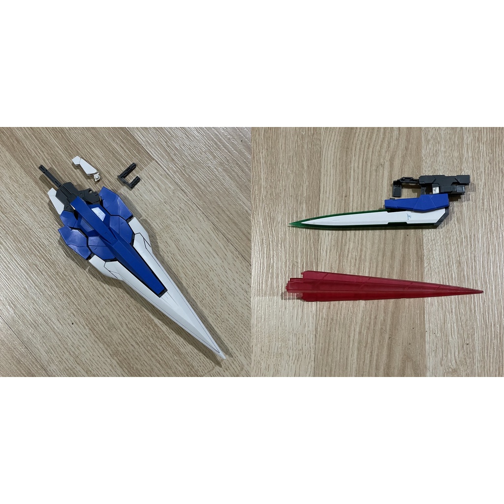 Phụ kiện vũ khí mg 1/100 gundam 00 7 Sword, aiser, Qant Bandai [2nd, xác - Vui lòng đọc kỹ mô tả]