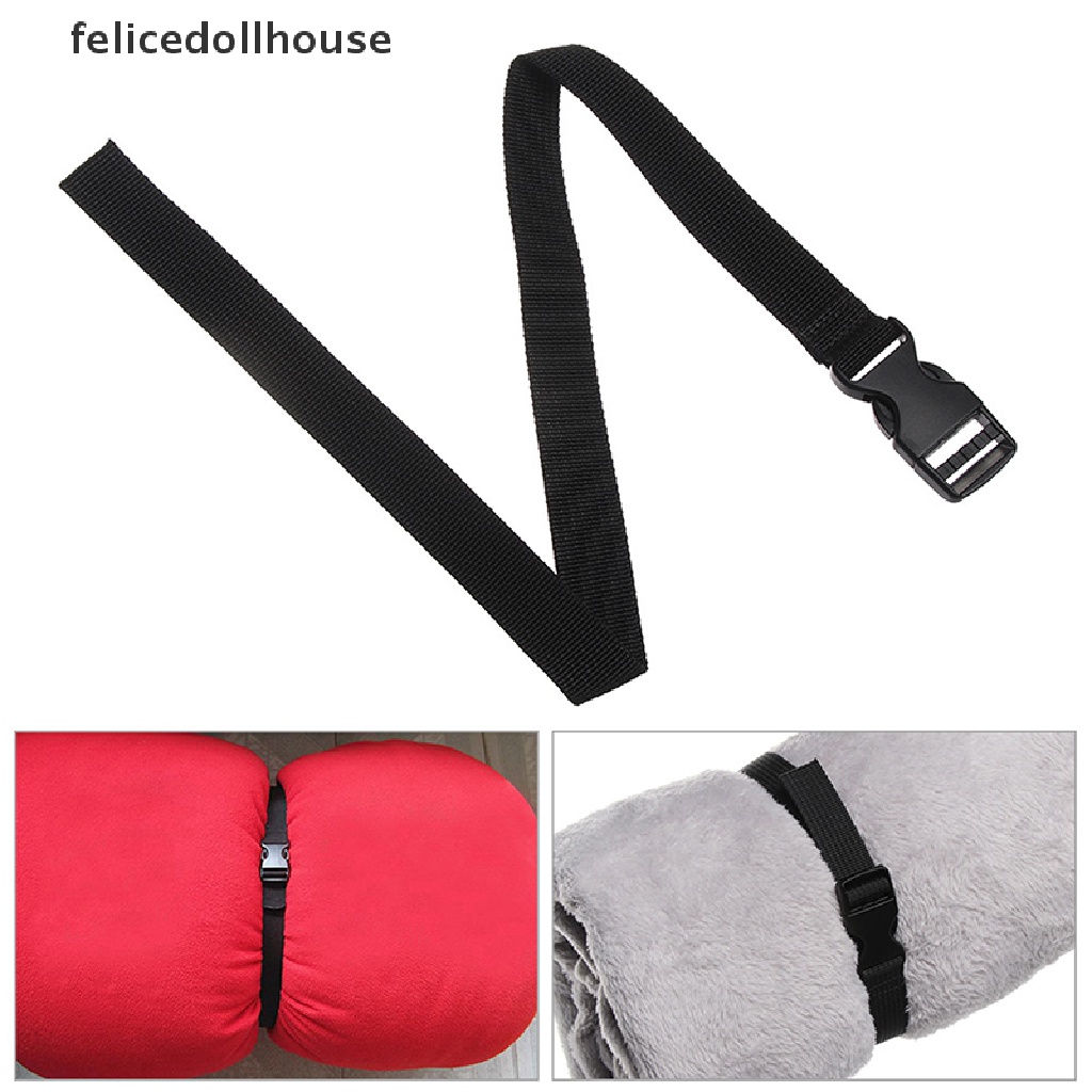 Dây Đai Buộc Hành Lý Du Lịch Bằng Nylon Bền Màu Đen 0.5~3M