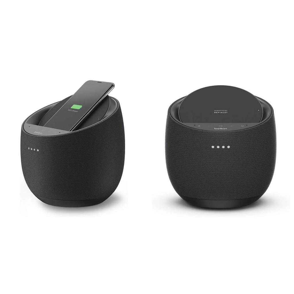 Loa thông minh kiêm sạc không dây bluetooth Belkin SoundForm Elite Hi-Fi Smart Speaker + Wireless Charger with Alexa