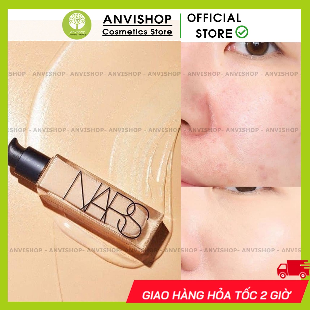 Kem nền Nars Sheer Glow Foundation mini size 4ml -  tone medium 1 - da trung bình sáng (phù hợp da châu á)