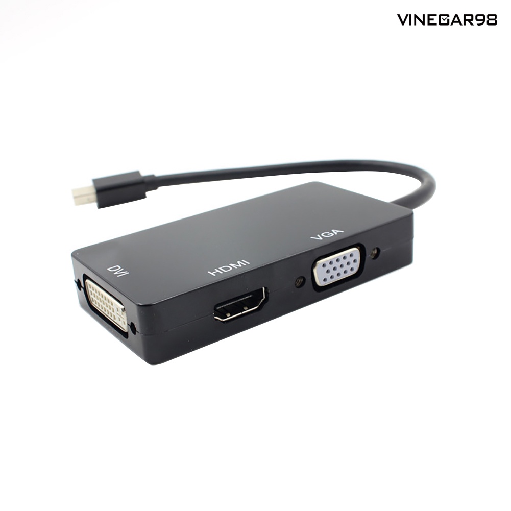 Bộ Chuyển Đổi 3 Trong 1 Từ Cổng Mini Display Port Sang Hdmi-Compatible Vga Dvi Cho Macbook Pro Air