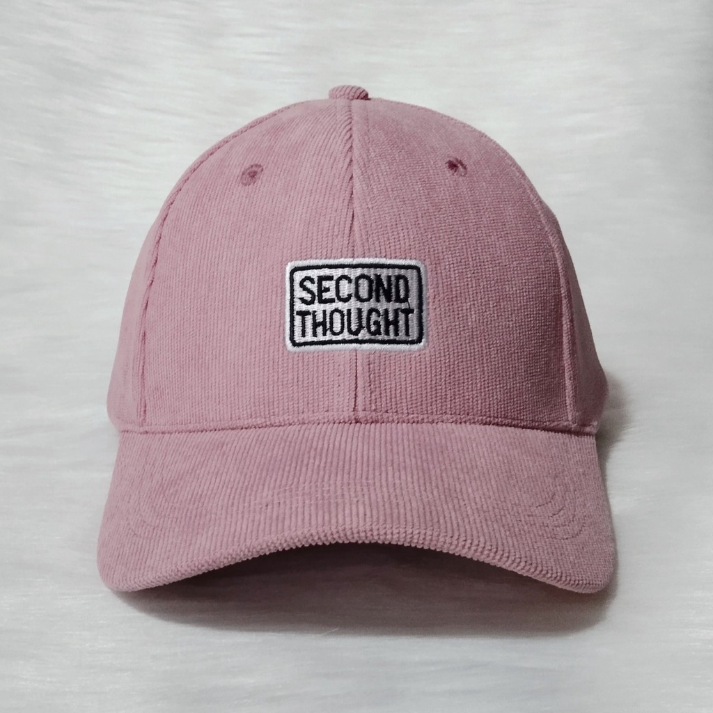 Mũ lưỡi trai thêu chữ SECOND THOUGHT Nón kết chất nhung cao cấp form unisex nam nữ sản xuất tại xưởng lớn nhất VN