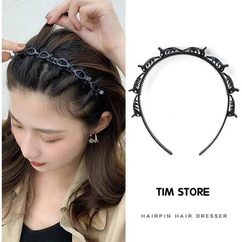 Cài bờm tóc đuôi cong mới ko gây đau đầu khi sử dụng TÍM STORE phụ kiện tóc phong cách mới 2023