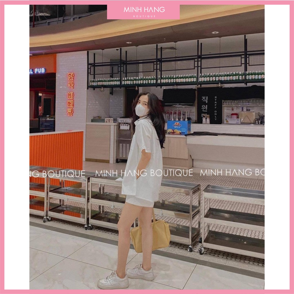 Sơ mi thô trơn Basic , sẻ tà ( Ảnh Thật )
