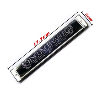 Kèn Harmonica Tremolo Swan Inconceivable SW24 12 Key C/C#/D/D#/E/F/F#/G/G#/A/A#/B (Đen)