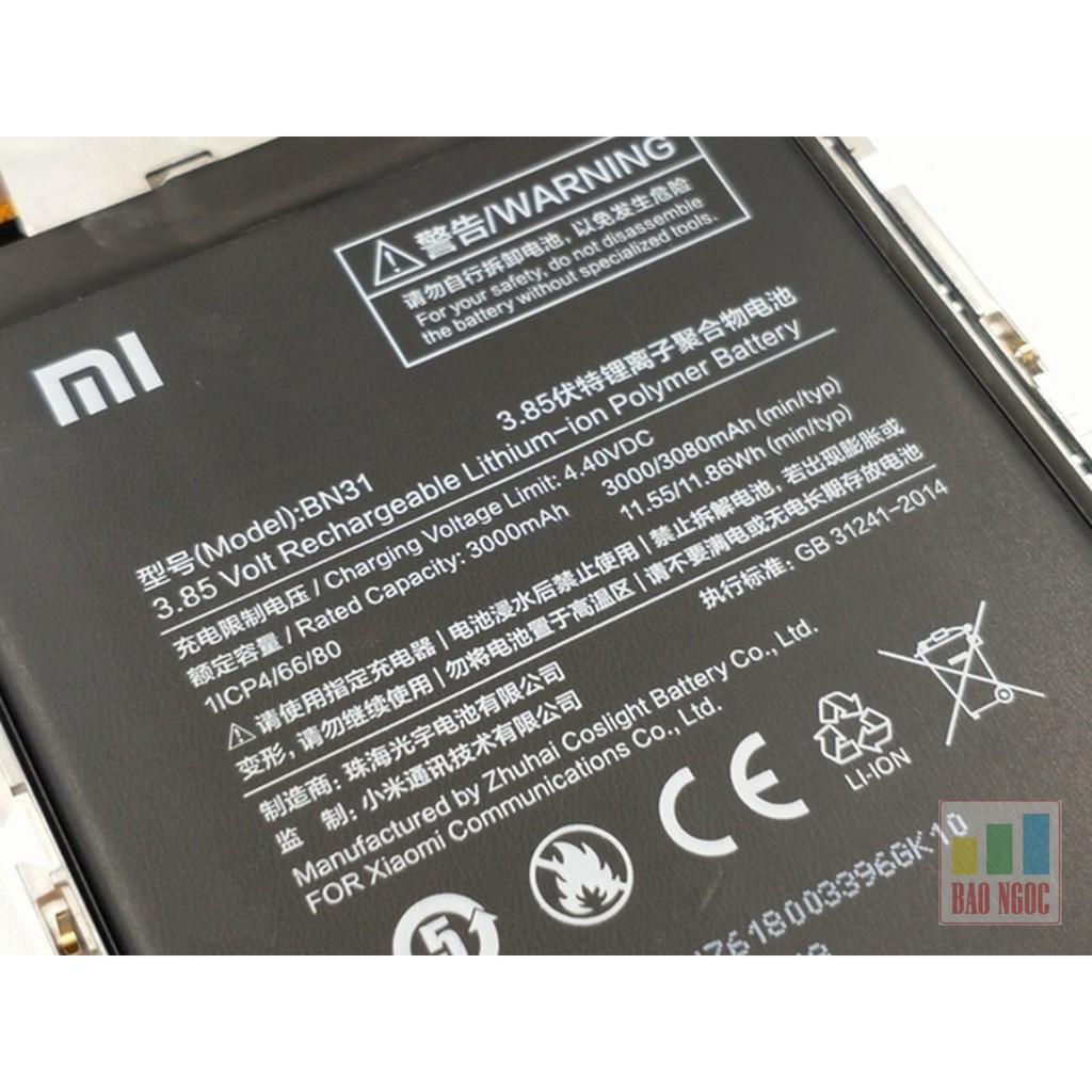 Pin Xiaomi BN31 ( Pin Xiaomi Mi 5X / Mi A1 / Redmi Note 5A Prime )