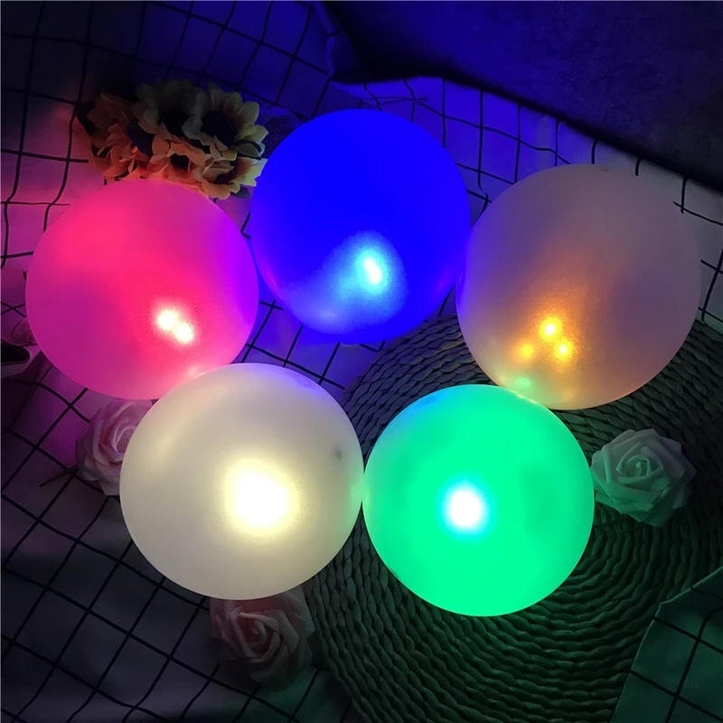Set 10 Bong Bóng Đèn LED Mini/Đèn Phát Sáng Dùng Để Trang Trí Tiệc Cưới/Sinh Nhật