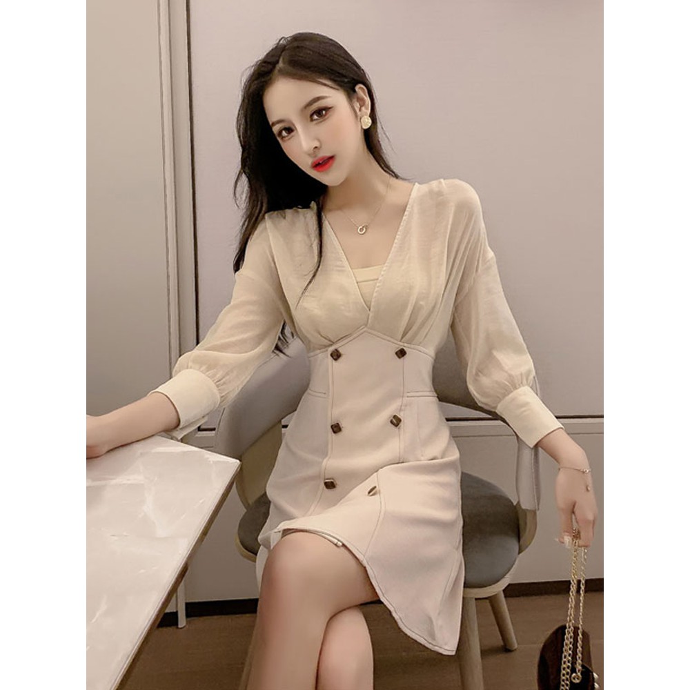 [FREESHIP]váy eo cao váy chữ A váy công sở( có áo quay ngực) | BigBuy360 - bigbuy360.vn