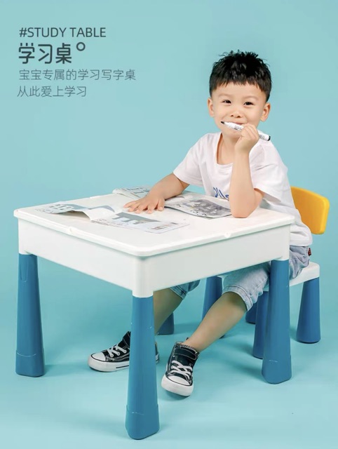 Bộ bàn lego xếp hình cho bé-shop JamesBond kids