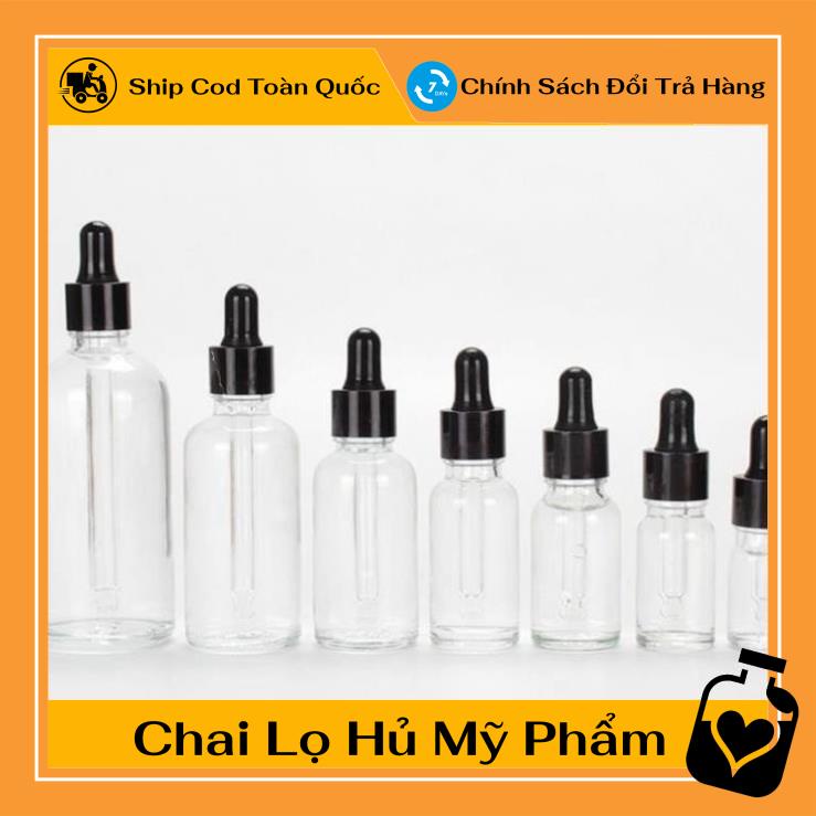 [5ml/10ml] Chai lọ đựng tinh dầu bóp giọt Khoen Đen / lọ chiết serm / chai lọ chiết mỹ phẩm , phụ kiện du lịch