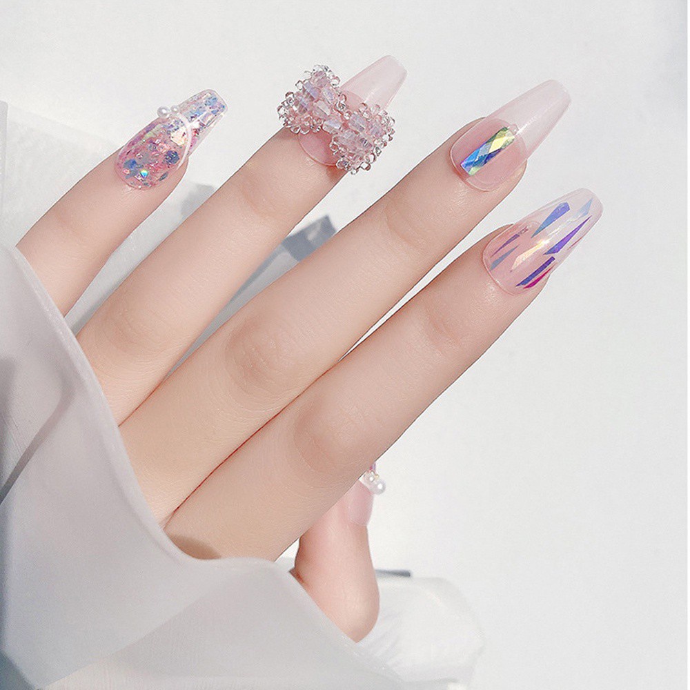 Đá Đính Trang Trí Móng Tay Hình Nơ 3D Màu Sắc Ngọt Ngào