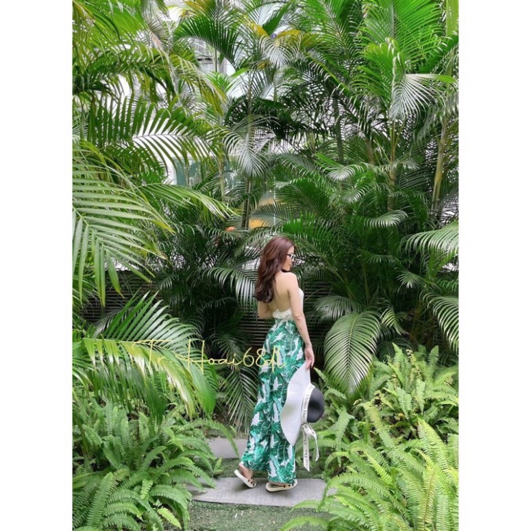 Sét Áo Yếm Quần Xuông Hoa