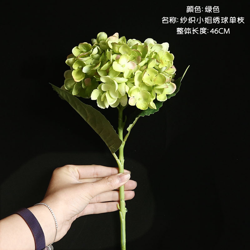 Bó Hoa Cẩm Tú Cầu Giả 14 Màu Sắc Dùng Trang Trí Nhà Cửa / Tiệc Cưới