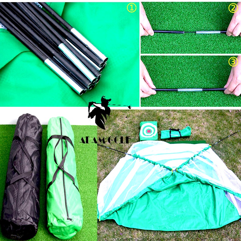 Combo Lều + thảm tập GOLF cỡ đại tặng kèm 06 bóng tập chuyên dụng + Tee