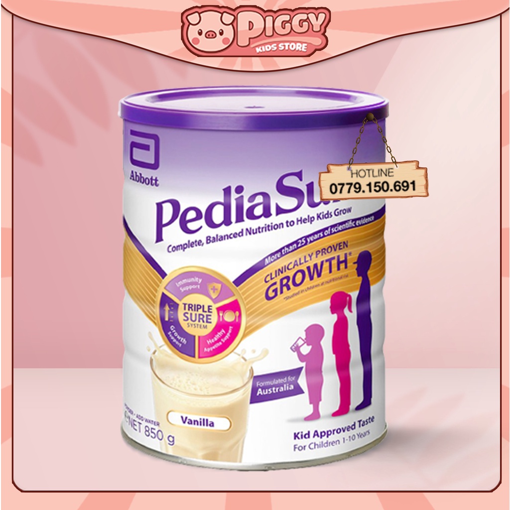 Sữa Pediasure Úc vị Vani 850g