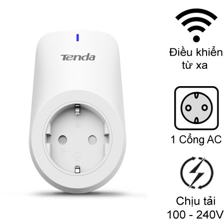 Ổ cắm điện Wifi thông minh Tenda Beli SP3 - Điều Khiển Từ Xa - Chính Hãng BH 3 NĂM