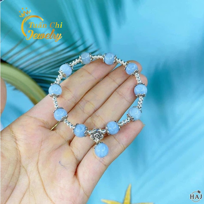 Lắc Tay Nữ HÀNG CAO CẤP Vòng Tay Bạc Nữ Cao Cấp, Kết Hợp Đá Phong Thủy Tự Nhiên Mang Lại May Mắn Và Tài Lộc