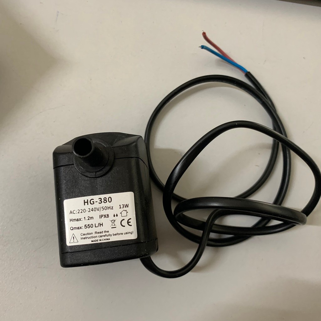 Máy bơm nước bể cá mini và quạt hơi nước công suất 9w