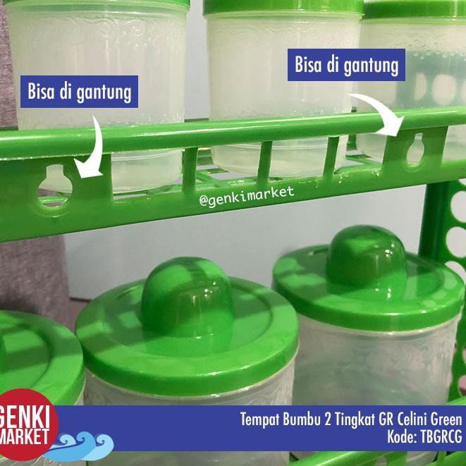 Mới Hộp Nhựa Đựng Gia Vị 2 Tầng
