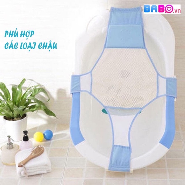 [Mã 267FMCGSALE giảm 8% đơn 500K] Lưới Tắm Gấp Gọn Cho Bé an toàn gọn nhẹ (tuỳ chỉnh mọi kích thước chậu)