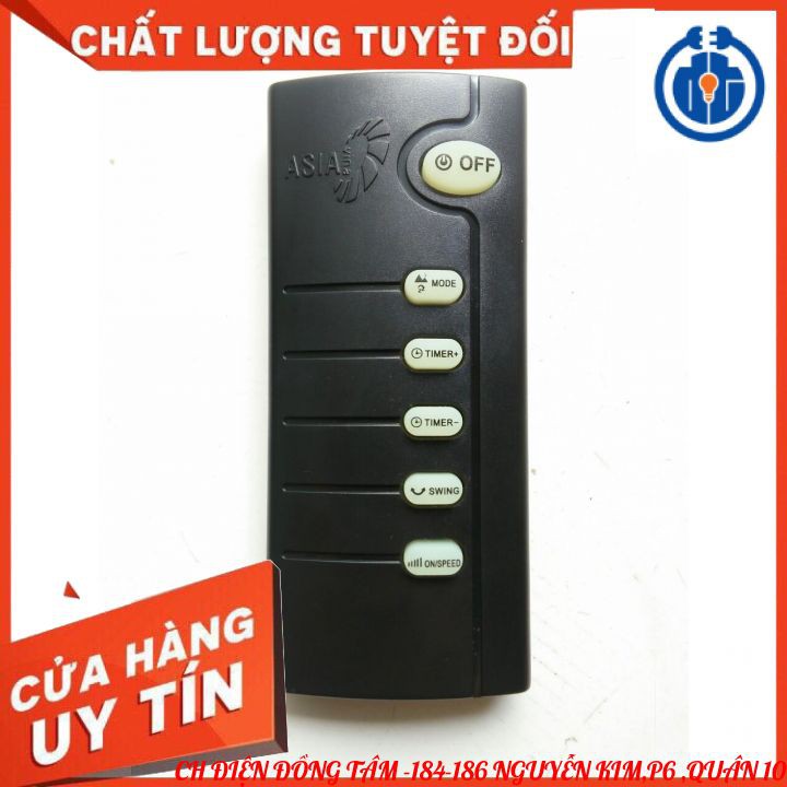 ⚡GIAO NHANH 1H⚡ Remote Điều Khiển Quạt Asia Đen - Hàng chính hãng mới 100%.