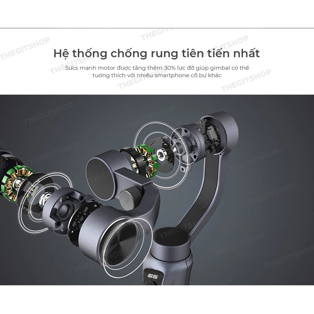 Gimbal HUKEY G5 PRO chống rung cho Smartphone, action cam - Đối thủ đáng gờm Zhiyun Smooth Q