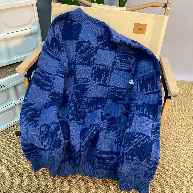 Áo Sweater Dệt Kim Kẻ Sọc Mềm Mại Thêu Hình Hành Tinh Trứng Thời Trang Thu Đông Cho Bé Gái Mới