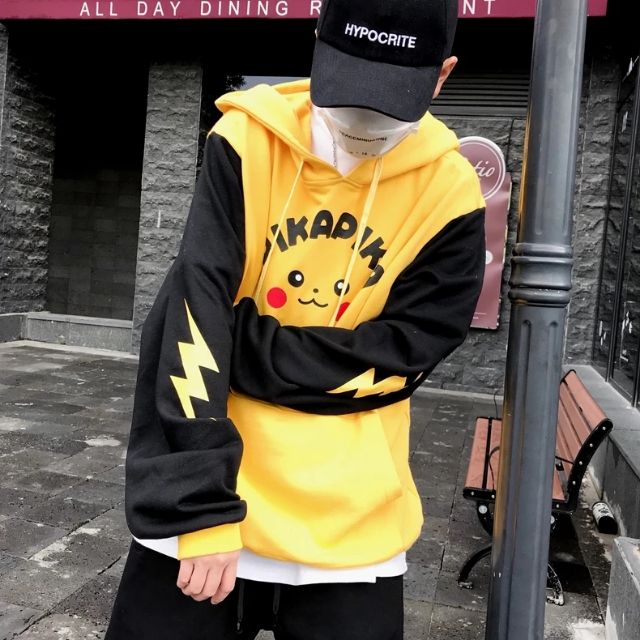 Áo Hoodie PIKACHU Thời Trang Unisex Phong Cách Nhật Bản | BigBuy360 - bigbuy360.vn