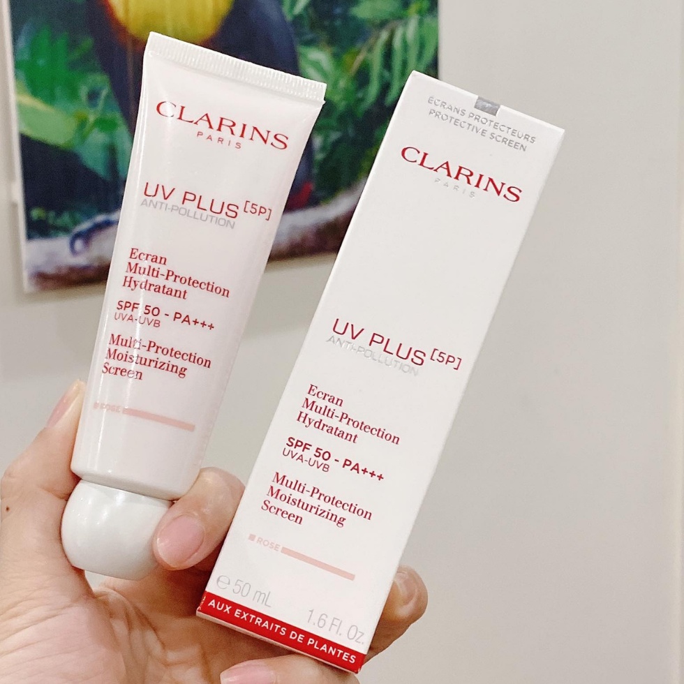 KEM CHỐNG NẮNG CLARINS UV PLUS ROSY GLOW FULLSIZE FULLBOX 50ml